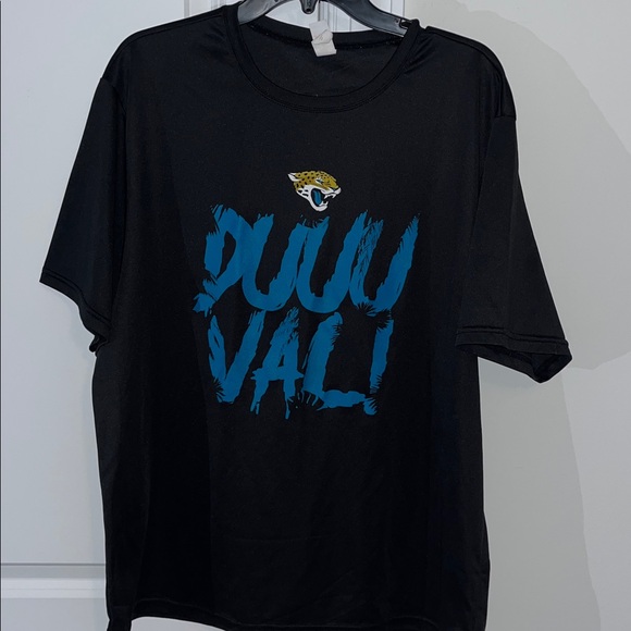 Black DUVAL Jacksonville Jaguars NFL Football polyester soft T tee shirt XL - Picture 1 of 3
